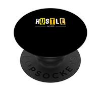 University Varsity-Gold Hustle Harder University Giallo PopSockets PopGrip Adesivo