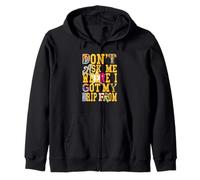 University Varsity-Gold I Gatekeep The Drip Giallo Felpa con Cappuccio