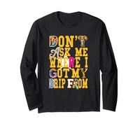 University Varsity-Gold I Gatekeep The Drip Giallo Maglia a Manica