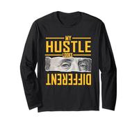 University Varsity-Gold My Hustle Look Different Yellow Maglia a Manica