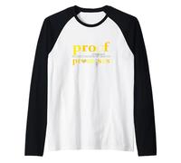 University Varsity-Gold Proof Over Promises Giallo Maglia con Maniche Raglan