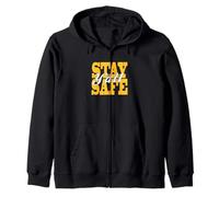 University Varsity-Gold State tutti al sicuro Varsity-Gold Felpa con Cappuccio