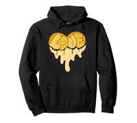 University Varsity-Gold That Melt Ya Heart-LOVE Giallo Felpa con Cappuccio