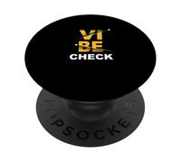 University Varsity-Gold Vibe Check Varsity-Gold Graphic PopSockets PopGrip Adesivo