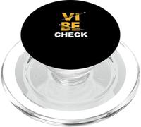 University Varsity-Gold Vibe Check Varsity-Gold Graphic PopSockets PopGrip per MagSafe