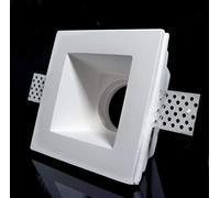 UNIVERSO 10pz PORTAFARETTO QUADRATO 120 * 120mm DA INCASSO IN GESSO PER FARETTI GU10 e GU5.3