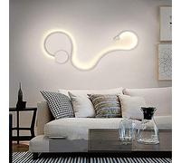 Universo Applique Design Moderno da Parete, Lampada Snake Curvo LED 20W, Regolazione della Luce da 3000K a 6500k, 1000 Lumen, LED CCT, Ideale per Salone, Camera Letto, Albergo, Studio, Ufficio, B&B
