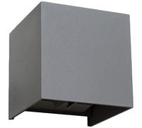 Applique led 12w lampada parete esterni interni IP65 doppi fasci luce regolabile