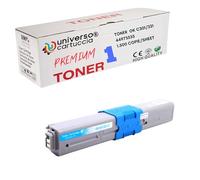 universo cartuccia® 44973535 Toner cyan compatibile sostitutivo per Oki C301dn C321dn MC332dn MC342dn MC342dnw MC342dw MC342w (CYAN)