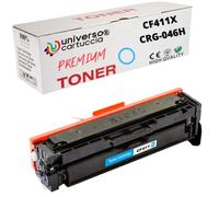 universo cartuccia® CF411X- CRG046H Toner Cyano universale compatibile con HP CF-411X & con CANON CRG-046H (CYAN)