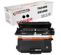 universo cartuccia® DR3400+TN3480 DRUM+ TONER compatibile con BROTHER HL-L5000D, HL-L5100DN, H-LL5200DW, HL-L6300DW, DCP-L5500DN, MFC-L5750DW, DCP-L6600DW, MFC-L6800DW (DRUM+TONER)