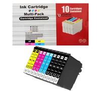 universo cartuccia® T1295XL Multipack 10 inK Compatibili con Epson 4x T1291-2x T1292-2x T1293-2x T1294 per Stylus SX235W SX420W SX525WD SX440W WF3520 WF7515 WF-3540 WF-7525 (10-Pack)