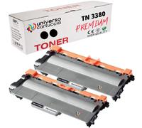 universo cartuccia® TN 3380 2 X TONER compatible con Brother DCP-8100 8110DN 8155DN 8250DN HL-5440D 5450 5470DW 6180 MFC-8515DN 8520 8710DW 8950 (2 X TN3380)