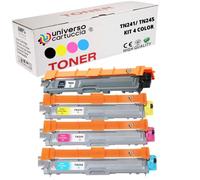 universo cartuccia® TN241 TN245 KIT 4 COL Toner compatibile con Brother HL-3140CW HL-3150CDW HL-3170CDW MFC-9340CDW MFC-9140CDN MFC-9330CDW MFC-9130CW DCP-9020CDW DCP-9015CDW (KIT 4 COLOR)