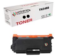 universo cartuccia® TN3480 X 1 TONER compatibile con BROTHER HL-L5000D, HL-L5100DN, H-LL5200DW, HL-L6300DW, DCP-L5500DN, MFC-L5750DW, DCP-L6600DW, MFC-L6800DW (TN3480 X1)