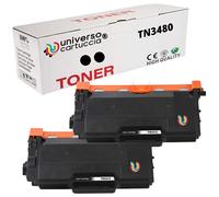 universo cartuccia® TN3480 X 2 TONER compatibile con BROTHER HL-L5000D, HL-L5100DN, H-LL5200DW, HL-L6300DW, DCP-L5500DN, MFC-L5750DW, DCP-L6600DW, MFC-L6800DW (TN3480 X2)