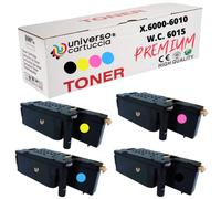 universo cartuccia® Toner Compatibile con Xerox Phaser 6010-Phaser 6000-Phaser 6010 -Phaser 6010Vn -WorkCentre 6015Vni-WorkCentre 6015V-Phaser 6000Vb-WorkCentre 6015-WorkCentre 6015Vb (KIT 4 COLOR)
