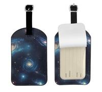 Universo con stelle e galassia etichette per borse elegante etichetta per bagagli 4,3 x 2,76 pollici essenziale accessorio da viaggio valigie