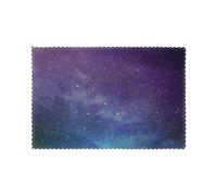 Universo con stelle Galaxy Interstellar stampa durevole tovagliette resistenti al calore 30,5 x 45,7 cm 6 pezzi perfette per pasti in famiglia e tavoli per eventi