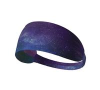 Universo con stelle Galaxy Interstellar stampato elastico sport fascia compatibile casco, per attività all'aperto, escursionismo, ciclismo, corsa, allenamento