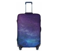 Universo con stelle Galaxy Interstellar valigia valigia trolley protezione elastica lavabile antigraffio misura 45-81 cm, bianco, S