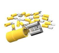 UNIVERSO CONFEZIONE 50 PEZZI FDD5.5-250 TERMINALE CAPICORDA FEMMINA PER CAVI DA 4mm² A 6mm - GIALLO