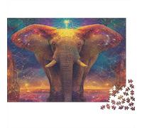 Universo degli elefanti Puzzle 1000 Pezzi Adulti In cartone Resistente, Un Set Di Puzzle A Rompicapo Per Brain Training Puzzle, Ideale Per Arredo Parete, Enigma Del Regalo Di Natale 70x50