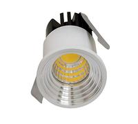 Faretto 3W punto luce LED mini lampada spot da incasso per vetrine negozio cielo stellato segnapassi luce gradini scale foro 30mm 230V - 4000K