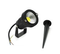 UNIVERSO FARO PROIETTORE COB LED ORIENTABILE DA GIARDINO CON PICCHETTO 5W IP65 LUCE BIANCO CALDO - FREDDO - NATURALE - VERDE (BIANCO NATURALE)