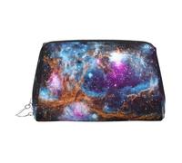 Universo Galaxy Space Makeup Bag Vanity Case con Divisore Viaggio Toiletry Bag Portatile Cosmetici Bag, Argento, One Size