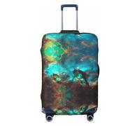 Universo Galaxy Spazio Stampa Cerniera Nascosta Copertura Decorativa Valigia Copertura Lavabile Viaggio Bagaglio Protector, bianco, L