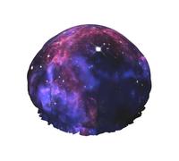 Universo Galaxy Star Space Print Copertura per capelli per doccia, cuffia per capelli regolabile da donna elegante grande impermeabile cuffia doccia
