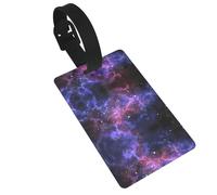 Universo Galaxy Star Space Print Etichetta per bagagli per valigie carino impermeabile e riutilizzabile borsa da viaggio zaino tag regali