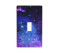 Universo Galaxy Star Space Print Light Switch Placca di copertura, Toggle Wall Plate Cover,Dimensioni standard 11,4 x 7 cm