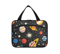 Universo Hanging Cosmetic Bag per le donne con gancio, Designer Espandibile Trucco Cosmetici Bag per Viaggio Trucco Bagno Bolsas para maquillaje L