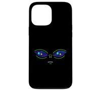 Universo In Alien Eyes Divertente Alien Face Carino UFO Amante Custodia per iPhone 13 Pro Max