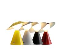 UNIVERSO LAMPADA DA TAVOLO MODERNA CON PORTALAMPADA PER LAMPADINE E27 GIALLA BIANCA NERA ROSSA (ROSSA)