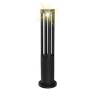 Universo Lampione moderno giardino IP65 LED COB potenza 12W resa luce 120W palo illuminazione viale percorso pedonale lampioncino H. 60cm alimentazione 230V (colore nero temperatura luce 6500K)