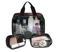 Universo Nebulosa Travel Makeup Bag per donne e uomini, Universo Spazio Traslucido Cosmetici Borse 3 Pezzi Grande Doccia Wash Pouch Toiletry Cosmetici Organizzatore, Colore, L, Astuccio per trucchi