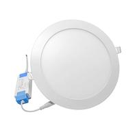 UNIVERSO PANNELLO SMD LED ROTONDO DA INCASSO 18W CON DRIVER 1800 LUMEN CCT 3000K - 4000K - 6500K SELEZIONABILE