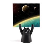 Universo pianeta galassia terra blu memo titolare cartone animato gatto nero stand decorazione