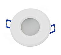 UNIVERSO Porta faretto ad incasso impermeabile ip44 stagno luci per doccia bagno turco sauna supporto per faretti portafaretto tondo p4 (Bianco) E53
