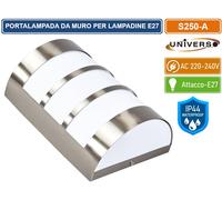 UNIVERSO PORTALAMPADA WALL LIGHT DA MURO PER LAMPADINE E27 DA ESTERNO IP44