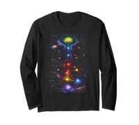 Universo Psichedelico Hippie Trippy Arte Estetica Maglia a Manica