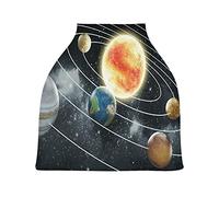 Universo Sistema Solare Passeggino Tettoia Copri Seggiolino Copertura Infermieristica Auto per Bambini per L'Allattamento Al Seno Morbido Traspirante Elastica Tettuccio