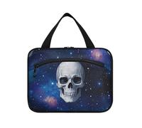 Universo Stars Starry Skull Hanging Large Hanging Travel Toiletry Bag con gancio, accessori di design Borse cosmetiche per Crociera Viaggi Viaggi bolso de Mano para Hombre L