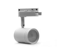 UNIVERSO TRACK LIGHT DA BINARIO MONOFASE CON PORTALAMPADA PER LAMPADINE GU10 COLORE BIANCO E NERO (BIANCO)