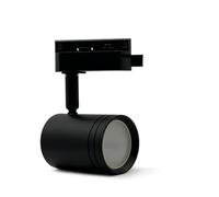 UNIVERSO TRACK LIGHT DA BINARIO MONOFASE CON PORTALAMPADA PER LAMPADINE GU10 COLORE BIANCO E NERO (NERO)