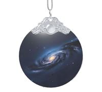 Universo Via Lattea Galassia Decorazioni natalizie Decorazioni per la casa, da appendere all'albero di Natale, ciondolo regalo per feste, Misura unica