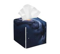 Universo Via Lattea Galaxy Print Custodia in pelle per scatola di fazzoletti - Elegante bagno, soggiorno, tavolo, scrivania, ufficio, auto organizzatore titolare